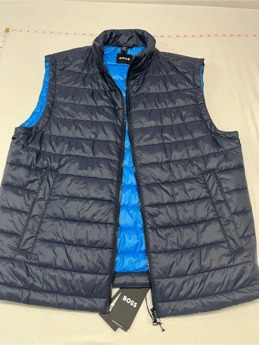 NEW Hugo Boss Navy Blue  Hooded Double-Layer 3 in 1 performance Jacket. - Picture 7 of 10